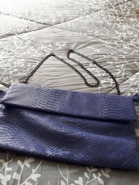 Genuine Leather bag by Coast in purplish blue